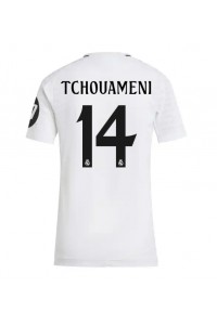 Real Madrid Aurelien Tchouameni #14 Fotballdrakt Hjemme Klær Dame 2024-25 Korte ermer